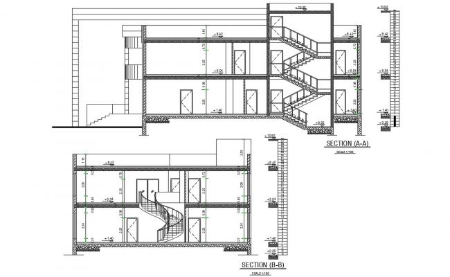 Bunglow design project of architect based drawing - Cadbull