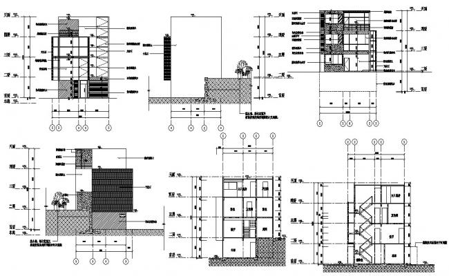 House Building Design DWG File - Cadbull