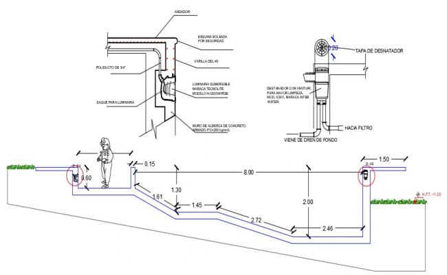 Washing area with laundry block view for hospital dwg file - Cadbull