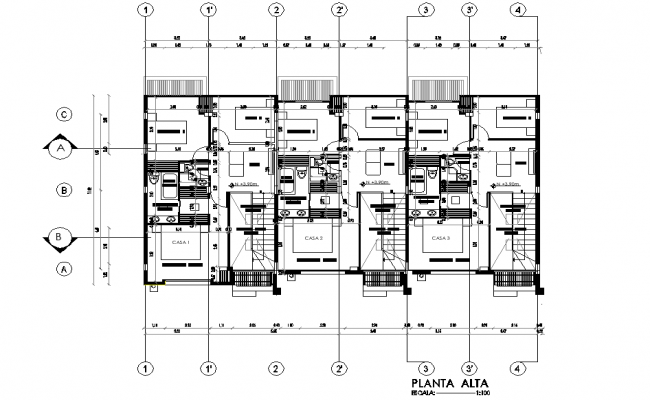 Commercial plan detail dwg file - Cadbull