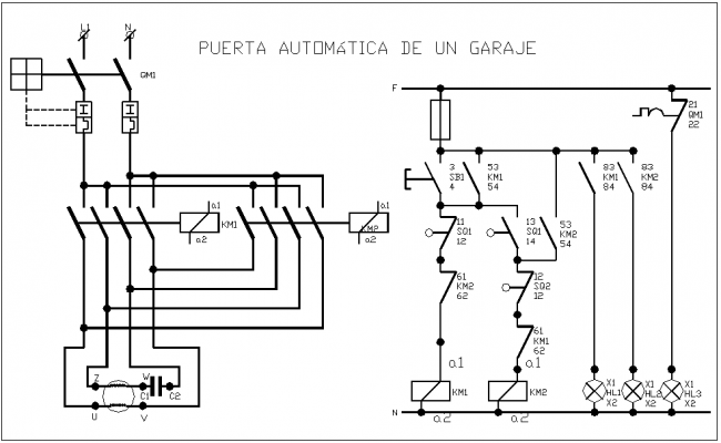 Electric Lay-out design for garage door