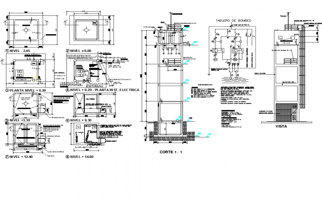 Details of transformer pedestal electric installation dwg file - Cadbull