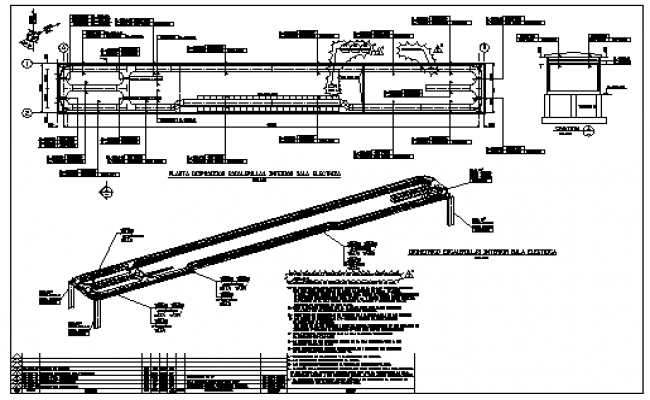 Electrical escalator design drawing