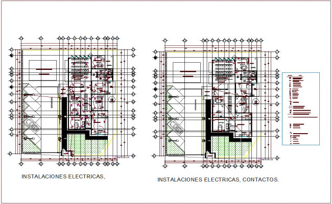 Electrical layout plan dwg file - Cadbull