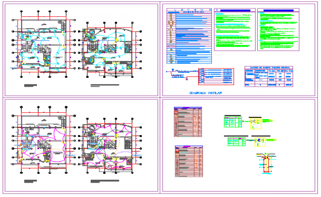 Electrical layout of Apartment design drawing