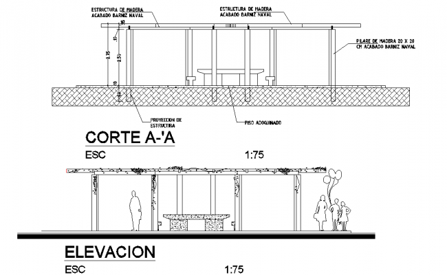 Section and elevation house plan detail autocad file - Cadbull