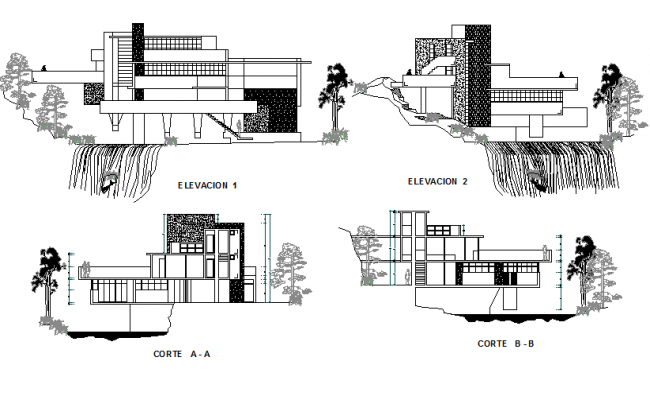 Public square plan autocad file - Cadbull