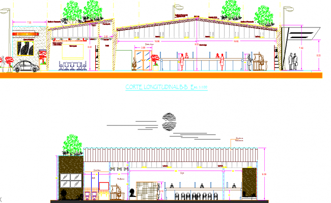 3d Bank Project detail dwg file - Cadbull