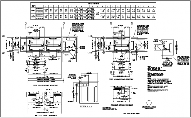 Elevator units detail section 2d view CAD mechanical block dwg file ...