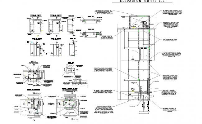 Elevator dwg autocad file elevation detail