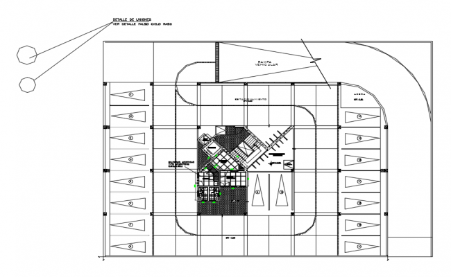 False Ceiling Interior Design With Plan And Section View Dwg