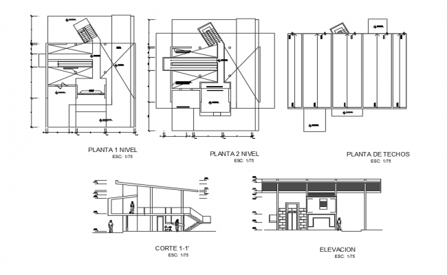 Housing apartment section drawing in dwg file. - Cadbull