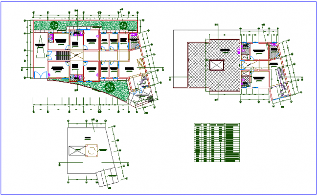 Different zone plan view for ineffective clinic specialties dwg file ...