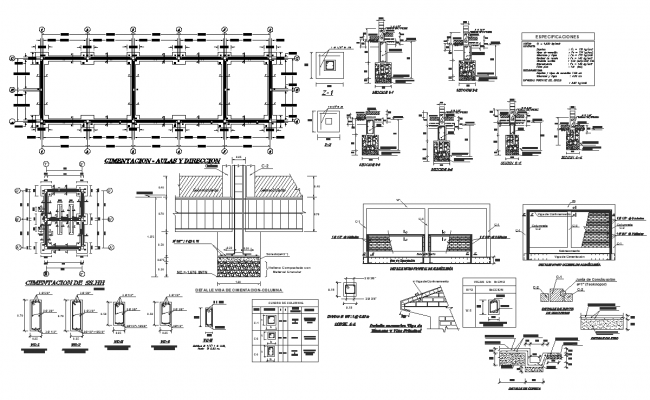 Gas tank elevation, section and installation details dwg file - Cadbull