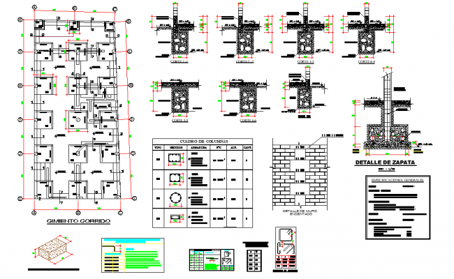 Plinth road level detail dwg file - Cadbull