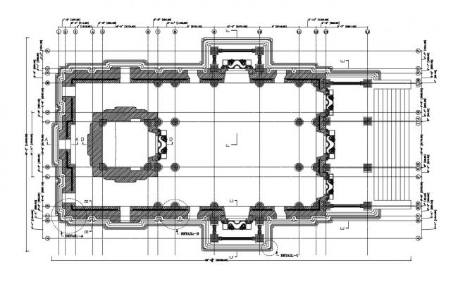 Free Download Top View Of Temple Design AutoCAD File - Cadbull