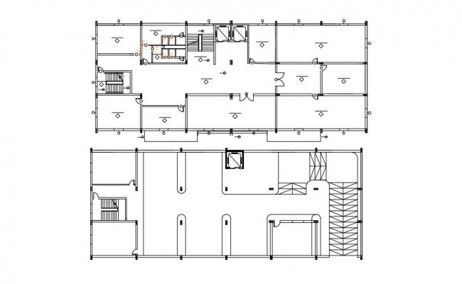 Section and elevation audiometer cabin plan detail dwg file - Cadbull