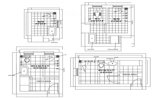 Wash Basin Cad Block - Cadbull