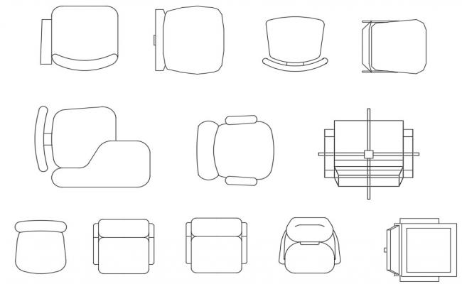 Office sitting chair detail elevation 3d model sketch-up file - Cadbull