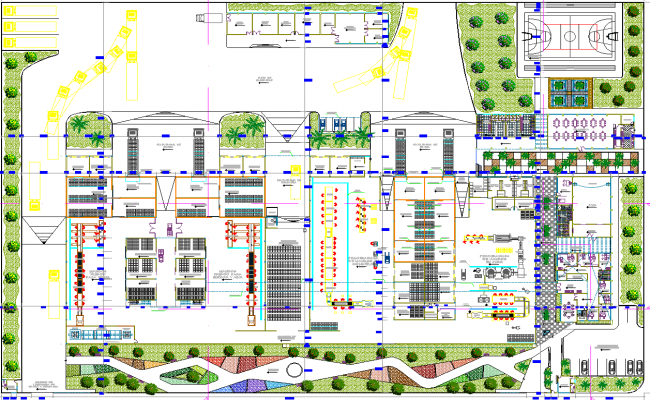 Fruit distribution plant Architecture floor plan