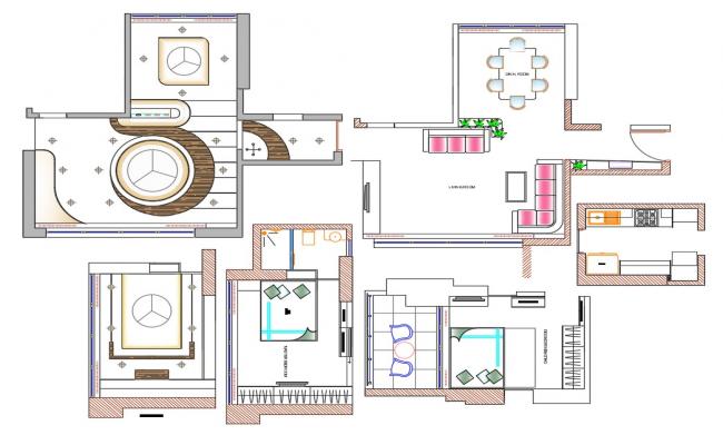 Ceiling Layout Design Cad Plan Download