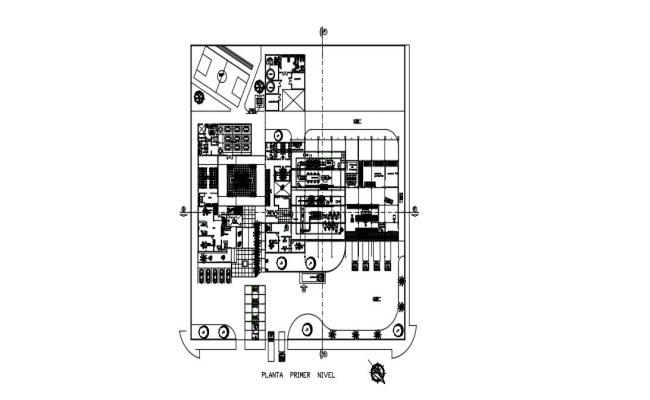 Admin Office Plan In DWG File - Cadbull