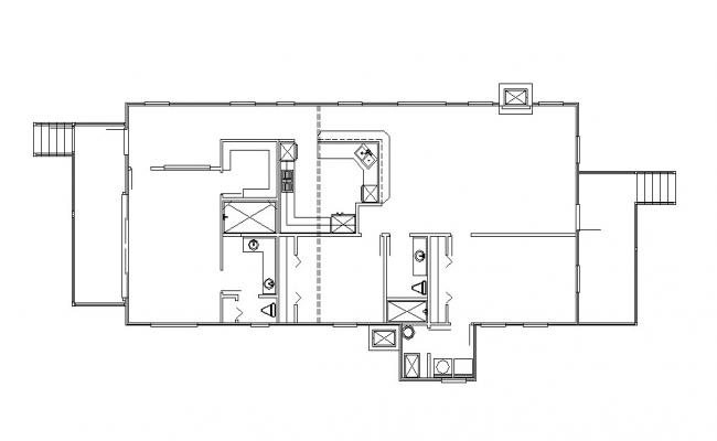 Ground Floor Framing Plan And Sanitary Installation Details Of House Dwg File