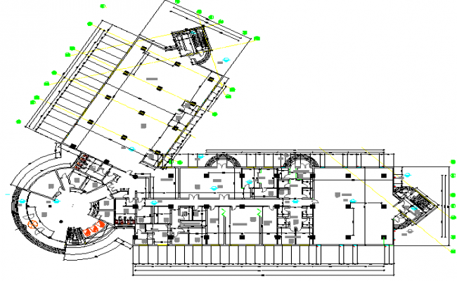 Architectural workshop section plan detail dwg file - Cadbull