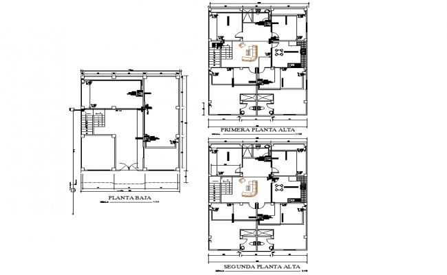 Ground Floor To Roof House Plan Detail Autocad File