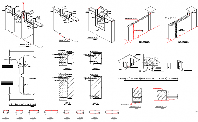 Wall Detail dwg file