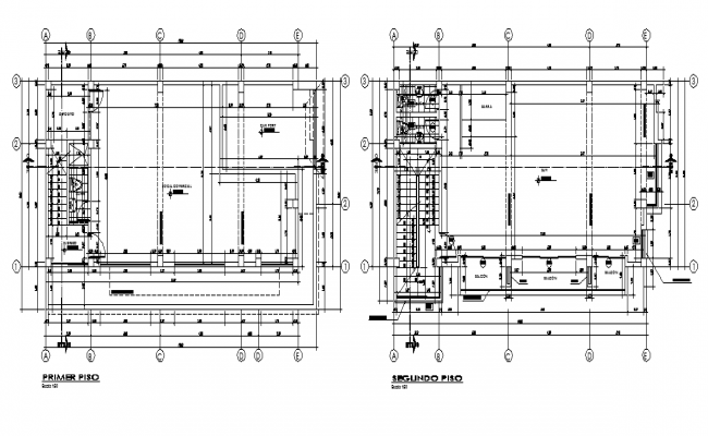 Office Building Elevation And Section Plan - Cadbull