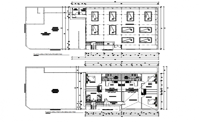 Hostel layout plan dwg file