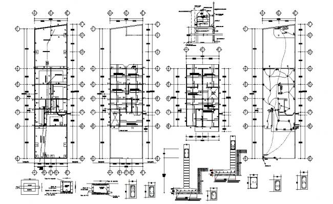 Architectural plan of house 15.00mtr x 19.08mtr with furniture details ...