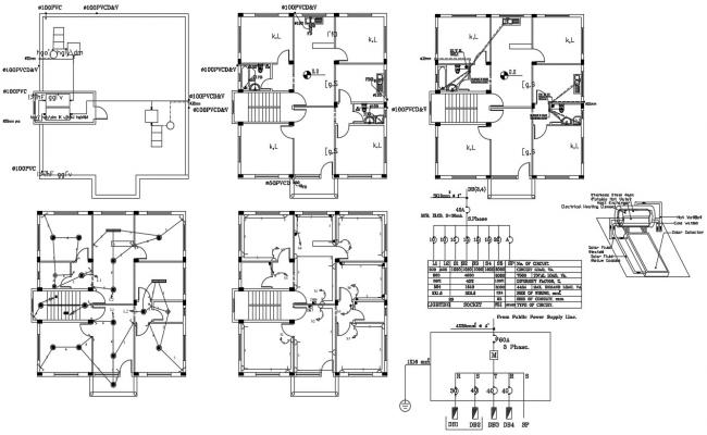 Residential House Elevations And Sections AutoCAD File - Cadbull