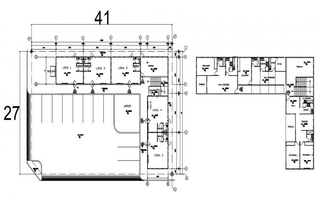 36 By 42 Feet House Plan Design DWG File - Cadbull