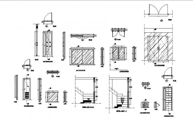 Automatic sliding door installation details dwg file - Cadbull