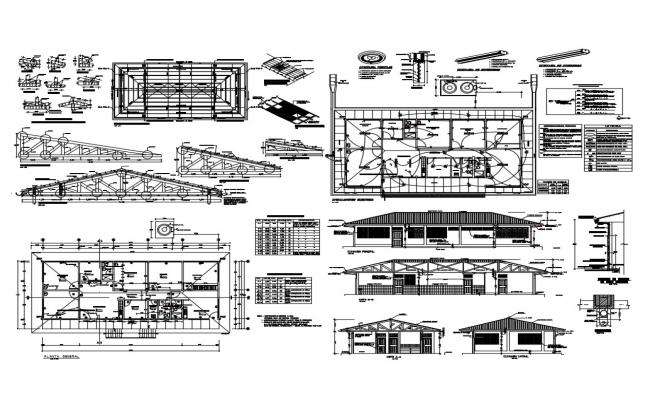 Section single family house plan autocad file - Cadbull