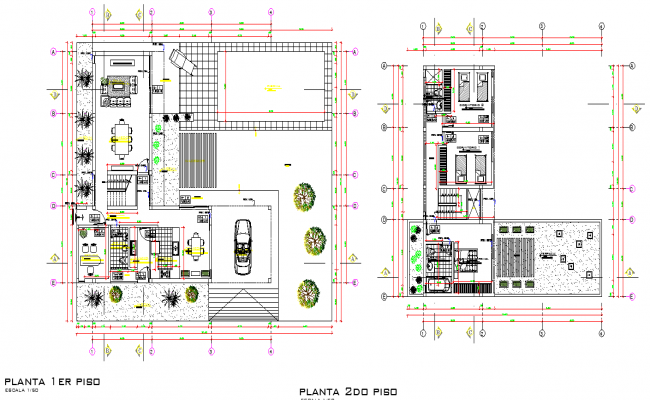 Fast food restaurant dwg file - Cadbull