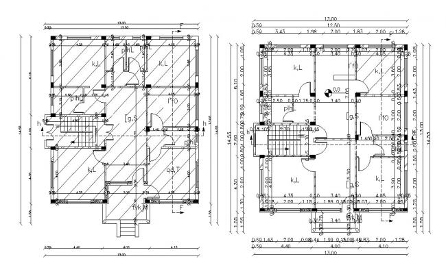 Villa Plan AutoCAD File - Cadbull