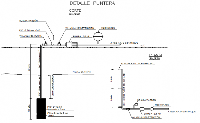 Elevated tank plan and section layout file - Cadbull