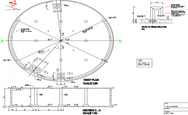 Typical floor drain detail (terrace) dwg file - Cadbull