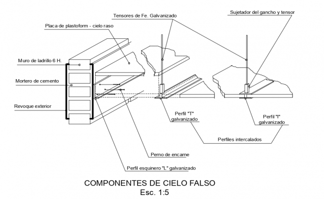 Detail Drawing Of Square Plaster Block Design Drawing