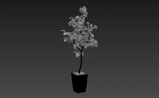 Flower vase 3d model in skp sketch up file. - Cadbull