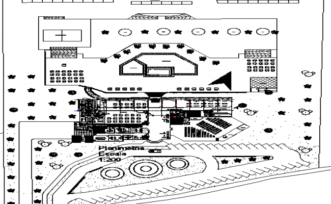 Motel layout plan detail