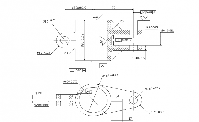 Радиатор чертеж dwg