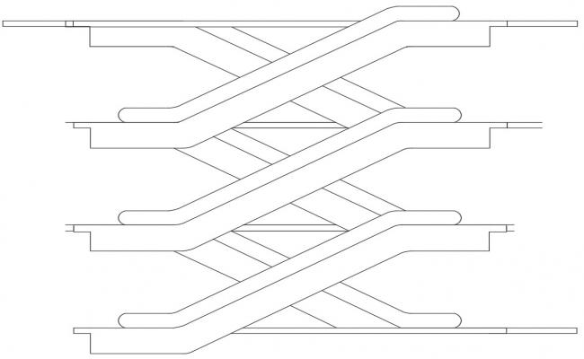 Escalator types and details in autocad Drawing. - Cadbull