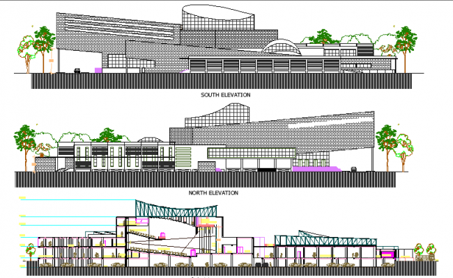 Convention Center With Floor Plans D Dwg Design Plan For Autocad | The ...