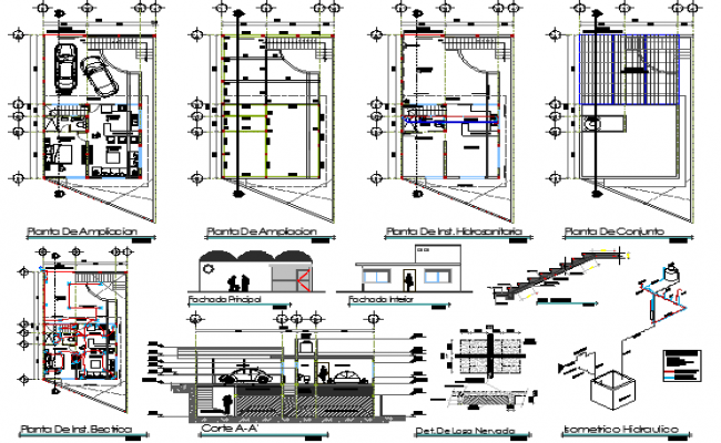 House map plan autocad file - Cadbull