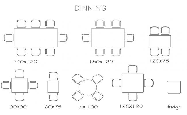 Dining Table Set Elevation CAD Blocks Free Download - Cadbull