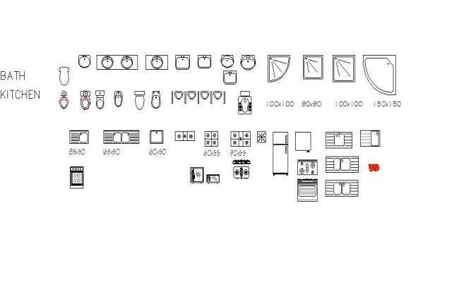 Sanitary Fittings Cad Blocks